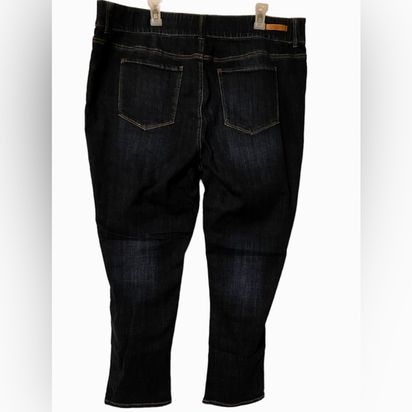 People's Liberation Blue Tapered Jeans Women’s 20W High Rise Stretch New NWT - Picture 4 of 16